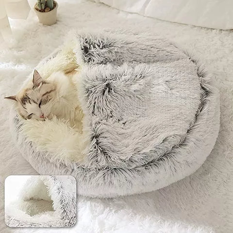 Winter Long Plush Pet Bed